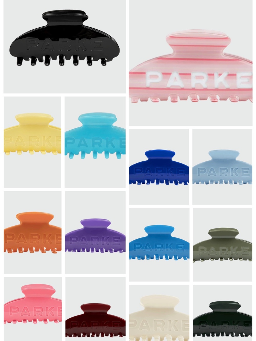 Parker Hair Claw Clips — Assorted Colors